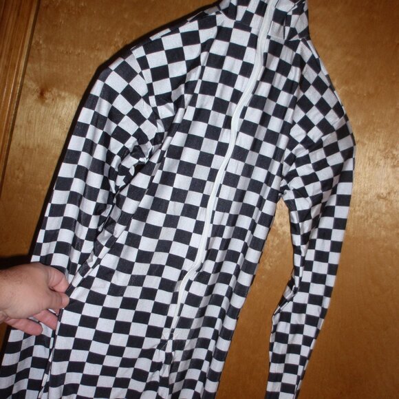 2nd Skin Checkered JESTOR BODYSUIT Costume Zentai Halloween Bachelor Party! - Picture 8 of 8